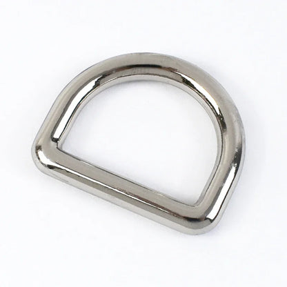 Meetee 10Pcs 10-38mm Metal Buckles For Bag Strap D Ring Clasp Belt Buckle Dog Collar Webbing Hook DIY Sewing Accessories G7-3