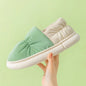 New Fashion Winter Mens Waterproof Cloth Non-slip Slides Cover Heel Warm Plush Slippers Male Soft Sole Home Casual Cotton Shoes
