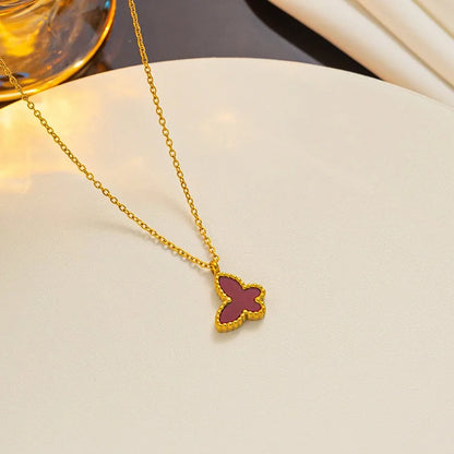 1/2/3Pcs 18K Gold Plated Stainless Steel Butterfly Bracelet for Women, Elegant Butterfly Hand Decor Necklace Bracelet Jewelry