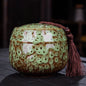 New Color Ceramic Canister Memorial Pet Urn Seal Pot Big Keepsake Casket Porcelain Jar Human Ashes Storage Memento Burial Holder