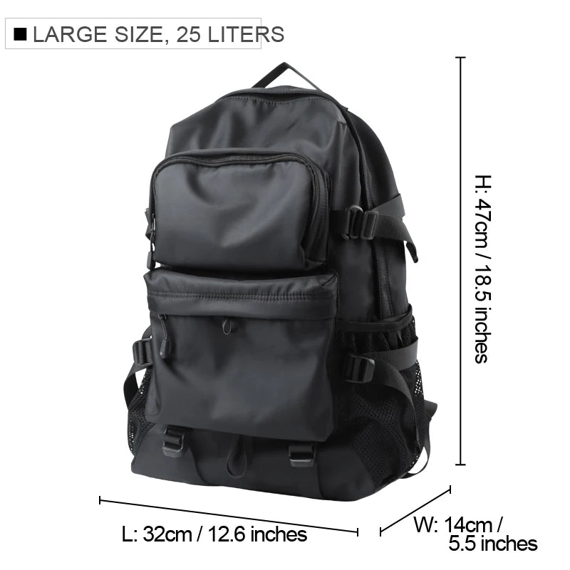Sell Well Casual Street Style Male Backpack Large Capacity 17inch Laptop Travel BackPack Tiding University College Schoolbag
