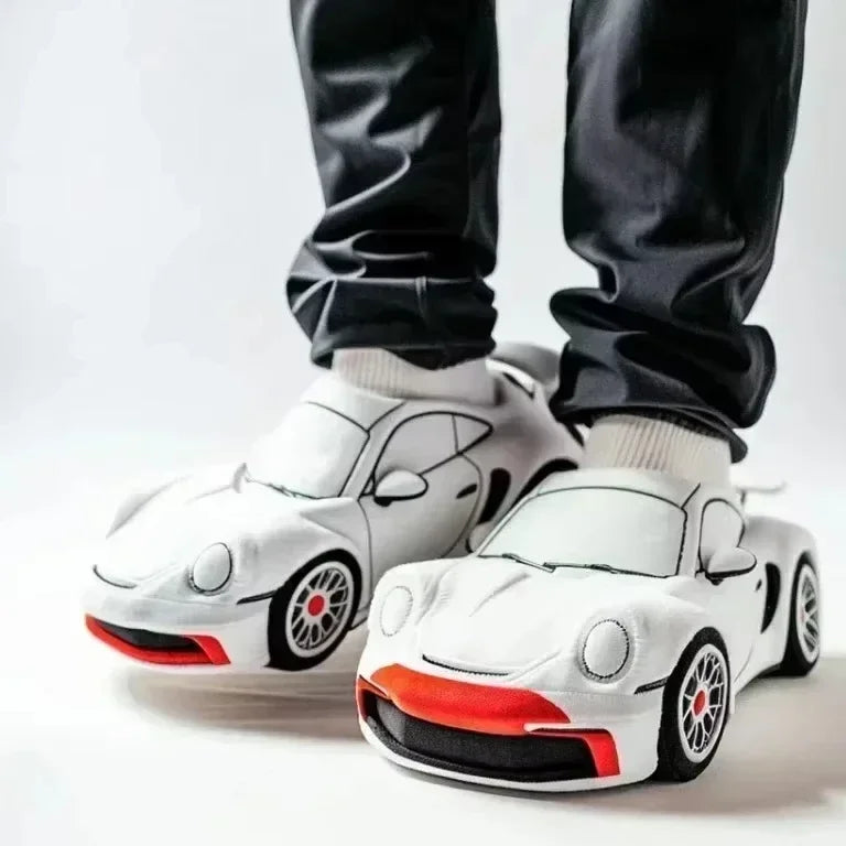 2025 New For BMW Porsche racing plush slippers toy Cotton Shoes Warm Home Plush Shoes Car Slippersr