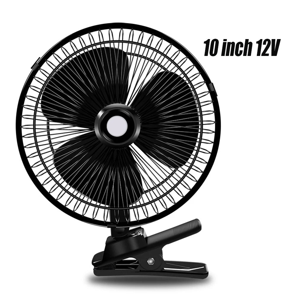 Clip Car Fan Portable 12V/24V Cooling Low Noise Electric Fan Ventilador Air Conditioner With Cigarette Lighter Suitable Truck
