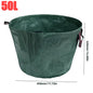 50-500L Foldable Garden Waste Bag Large Capacity Leaf Sack Light Storage Bag Garbage Wastebasket Garden Leaves Debris Trash Can