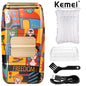 Kemei KM-1102H Fashion Men'S Electric Shaver Usb Charging Electric Shaver For Men Personalized Graffiti Hair Shaving Machine