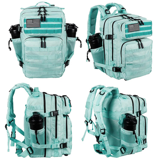 LHl 35L Tactical Backpack Small Athlete Gym Bag for Men/Women Qutdoor Travel Hiking Molle Rucksack with Bottle Holder