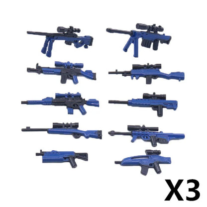 WW2 German Weapon Building Block 98K Two-color Gun US M1911 Soviet RPG Military Soldier Figure Accessories Rifle Pistol Toy C349
