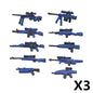 WW2 German Weapon Building Block 98K Two-color Gun US M1911 Soviet RPG Military Soldier Figure Accessories Rifle Pistol Toy C349