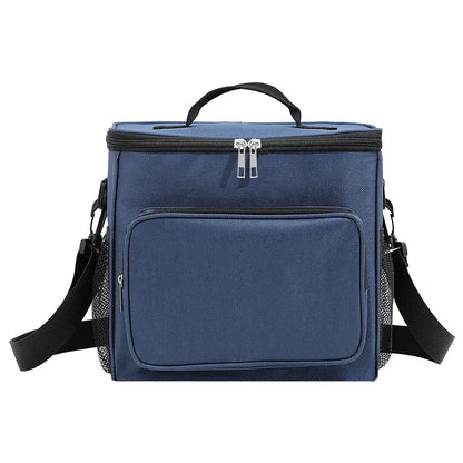 Outdoor Large Capacity Beer Cans Camping Cooler Thermal Bag Multi-pocket Picnic Insulated Lunch Bag With Strap
