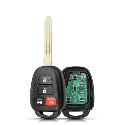 KEYYOU FSK GQ4-52T For Toyota RAV4 LE XLE Highlander LE 2013- 2017 Sequoia Tundra Tacoma 314.4Mhz /315mhz H Chip Remote Car Key
