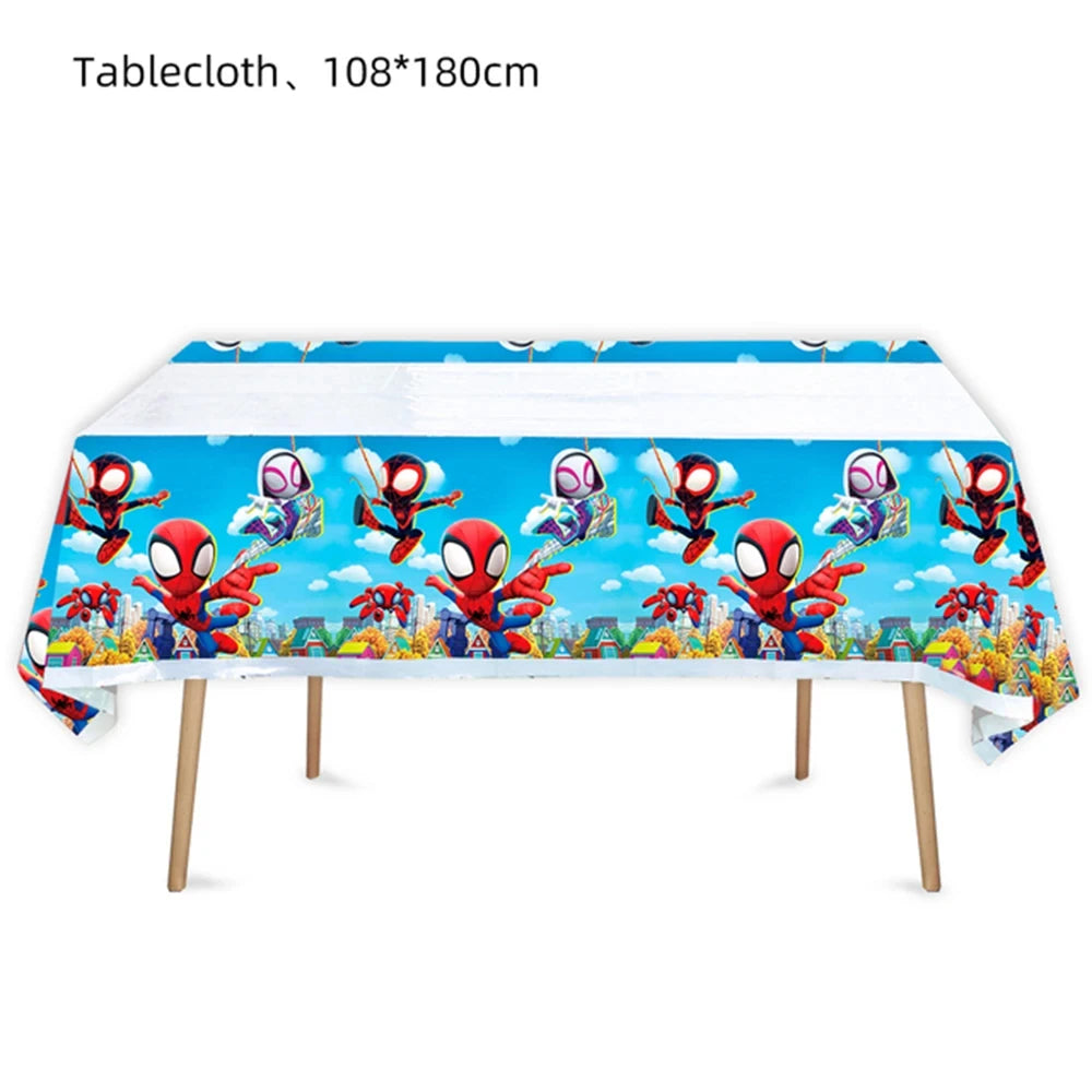 Tablecloth Decorations Spiderman Birthday Party Supplies Spiderman Theme Disposable Table Cover Kid Birthday Party Supplies Baby