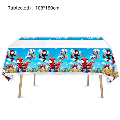 Tablecloth Decorations Spiderman Birthday Party Supplies Spiderman Theme Disposable Table Cover Kid Birthday Party Supplies Baby