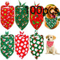 New 50/100pcs Christmas Dog Bandana Christmas Pet Supplies Dog Accessories Pet Dog Bandanas Scarf  Small Dog Cat Puppy  Bandana