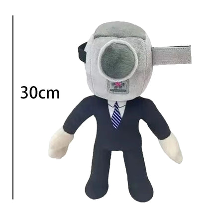 68style Skibidi Toilet Plush Stuffed Doll Toys Collectible Gifts for Kids Fans Adults Birthday Bosses Funny Anime Game F