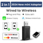Wireless Android Auto Adapter Carplay Wireless Smart Bluetooth Dongle 2in1 For Dacia Spring Logan Sandero Stepway Duster Jogger