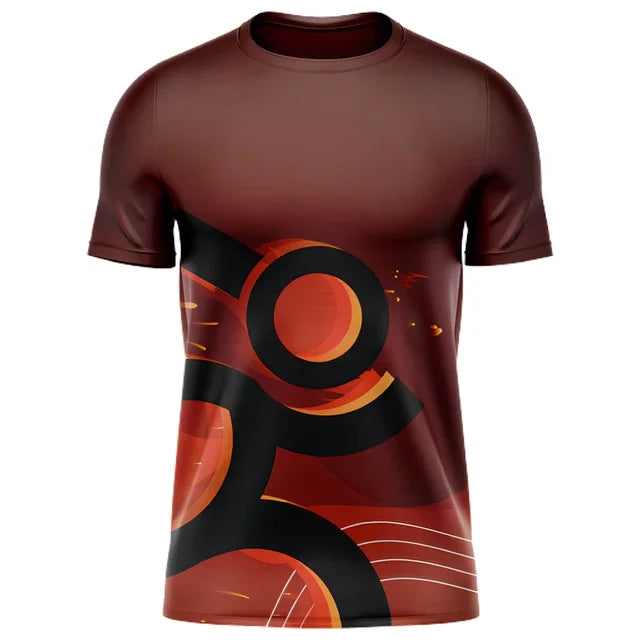 Fashion 3D Print T Shirt For Men Summer Comfortable Breathable Tracksuits Casual O-neck Short Sleeve Outdoor Run Fitness T-Shirt