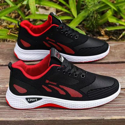 Men's breathable lightweight casual mesh sports shoes summer outdoor soft sole comfort running shoes walking shoes male sneakers