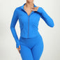 Zipper Jacket Women Yoga T-shirts Solid Sports Top Long Sleeve Running Yoga Shirts Quick Dry Fitness Gym Crop Tops Sport Wear