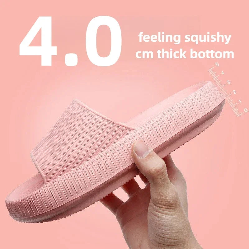 Slippers Men Women Wear Thick-soled Non-slip Summer Quarters Bathroom Shower Eva Sandals