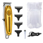 Kemei Professional Hair Clipper All Metal Men Electric Cordless Hair Trimmer 0mm Baldheaded T Blade Finish Haircut Machine 1949