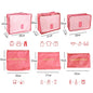 6/7 Pcs Set Travel Organizer Storage Bags Suitcase Packing Cubes Cases Portable Wardrobe Luggage Clothes Shoe Pouch Fold
