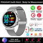 2024 New Women Medical Grade Smart Watch Blood Glucose Uric Acid Blood Lipid Menstrual Health Tester BT Talking smartwatch Women
