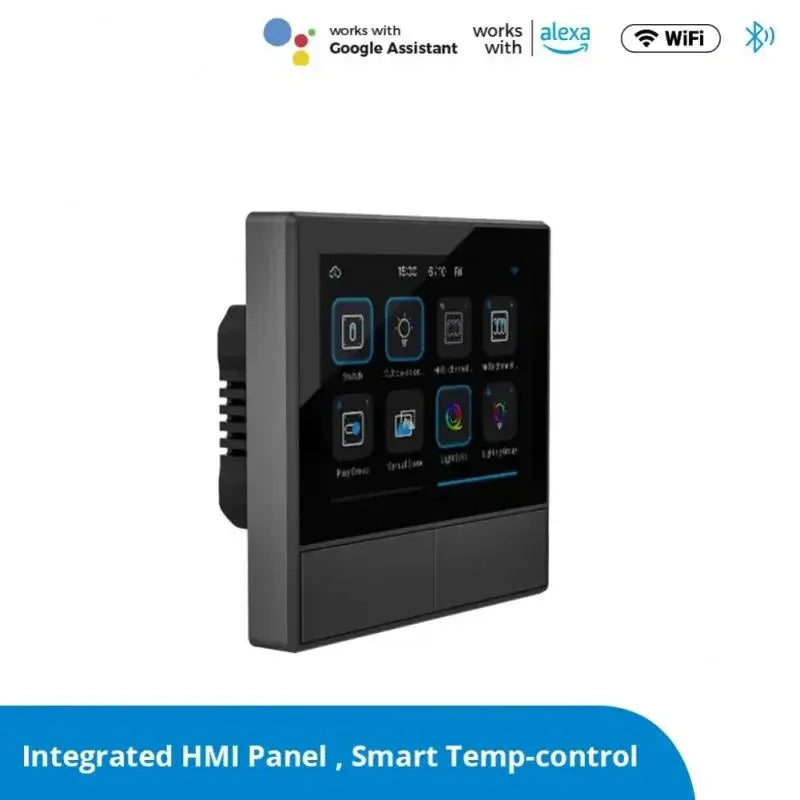SONOFF NS Panel White Smart Scene Wall Switch EU/ US Wifi Smart Thermostat Display Switch Control Via eWelink Alexa Google Home