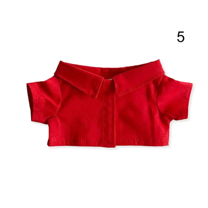 1PC Doll Shirt Pants For 20 cm Doll Clothes Black White Cute Mini Doll Clothes Dress Up Game Toys Doll Accessories Kids Gift