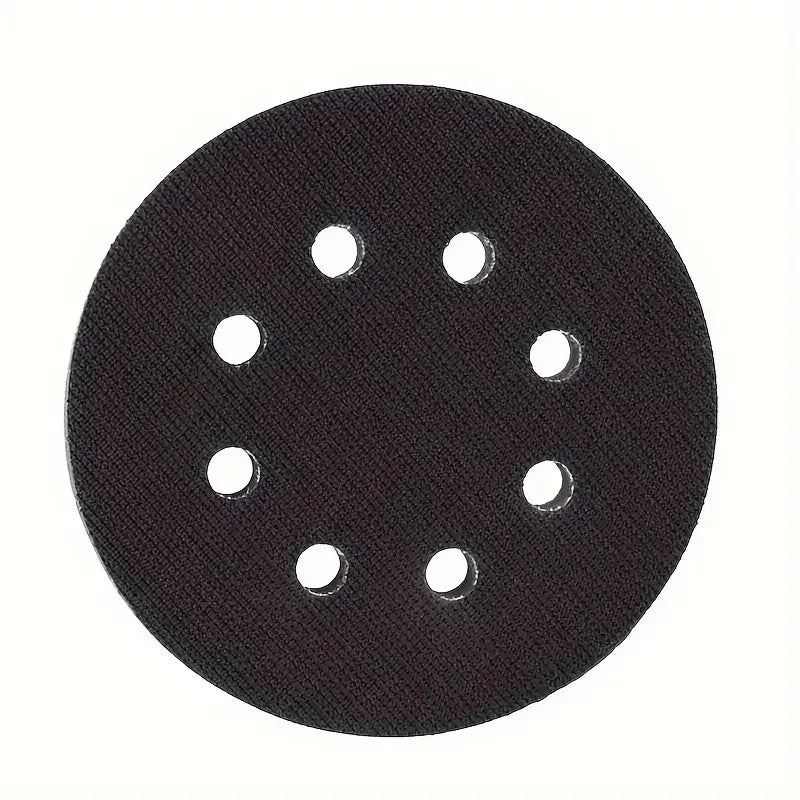 1Pc 5 Inch 125mm Sanding Disc 8 Holes Soft Sponge Interface Hook Loop Backing Pad For Sander Polisher
