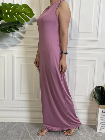 Muslim Woman Dress Abaya For Women Hijab Long Dresses Middle East Dubai Casual Kaftan Islam Clothing Products Without Turkey
