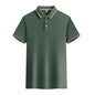 Polo Shirt mens Summer New Mens Short Sleeve Polo Shirt synthetic fiber  Men's Business Casual Polo Shirt S-4XL