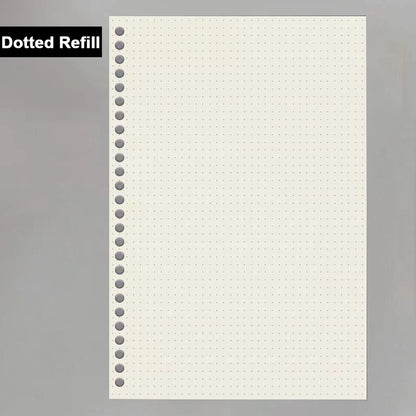 A5/B5/A4 Binder Notebooks Loose Leaf Replaceable Inner Refill with Divider Metal Ring Journal for Student Office School Supplies