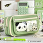 Panda New Nine Layer Large Capacity Transparent Pen Bag Cute Girl Junior High School Student Pencil Case Stationery Bag Storage
