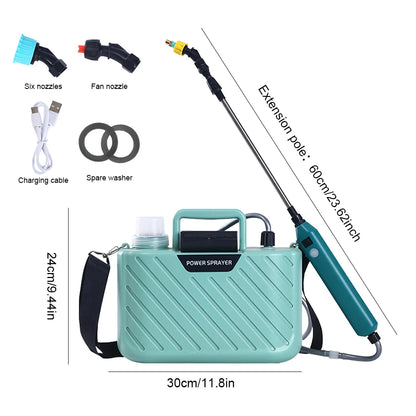 5L Electric Sprayer Garden Automatic Atomization USB Rechargeable Plant Sprayer Bottle Sprinkler Watering Can Agricultural Spray