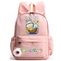 lububu Girls School Backpack Kawaii Children Backpack Cartoon Schoolbag Cute Girls School Supplies Travel Rabbit Ears Mochila