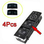 For Mercedes-Benz E-Class E200 A-Class B-Class W204 C-Class W212 W242 W246 W166 W176 W204 4Pcs Car Power Window Switch Cover Cap