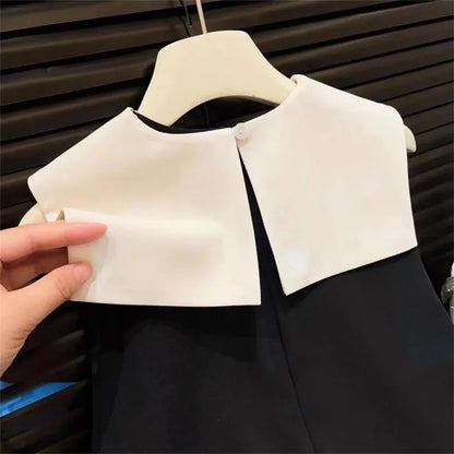 Bear Leader Girls Bow Decoration Cowl Neck Sleeveless Dresses Summer Plain Kids Clothes Korean Version Casual Wear 2 To 7 Years