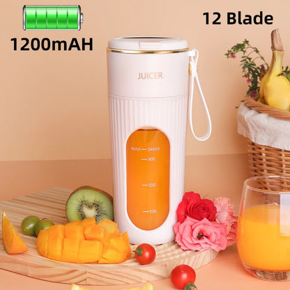 Juicer Cup Wireless Charging Small Portable High Quality Macaron Color Juice Cup Home Multi-functional Automatic Fruit Blender