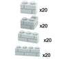 DIY Wall Bricks 1x4 1x3 1x2 Dots Thick Building Block Educational Creative House Contruction Toys Compatible With 15533 For Kids