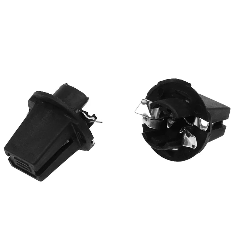 10Pcs T5 B8.5D Twist Lock Plug And Play Bulb Holder Sockets For Speedometer Instrument Gauge Cluster Dash Car Part Accessories