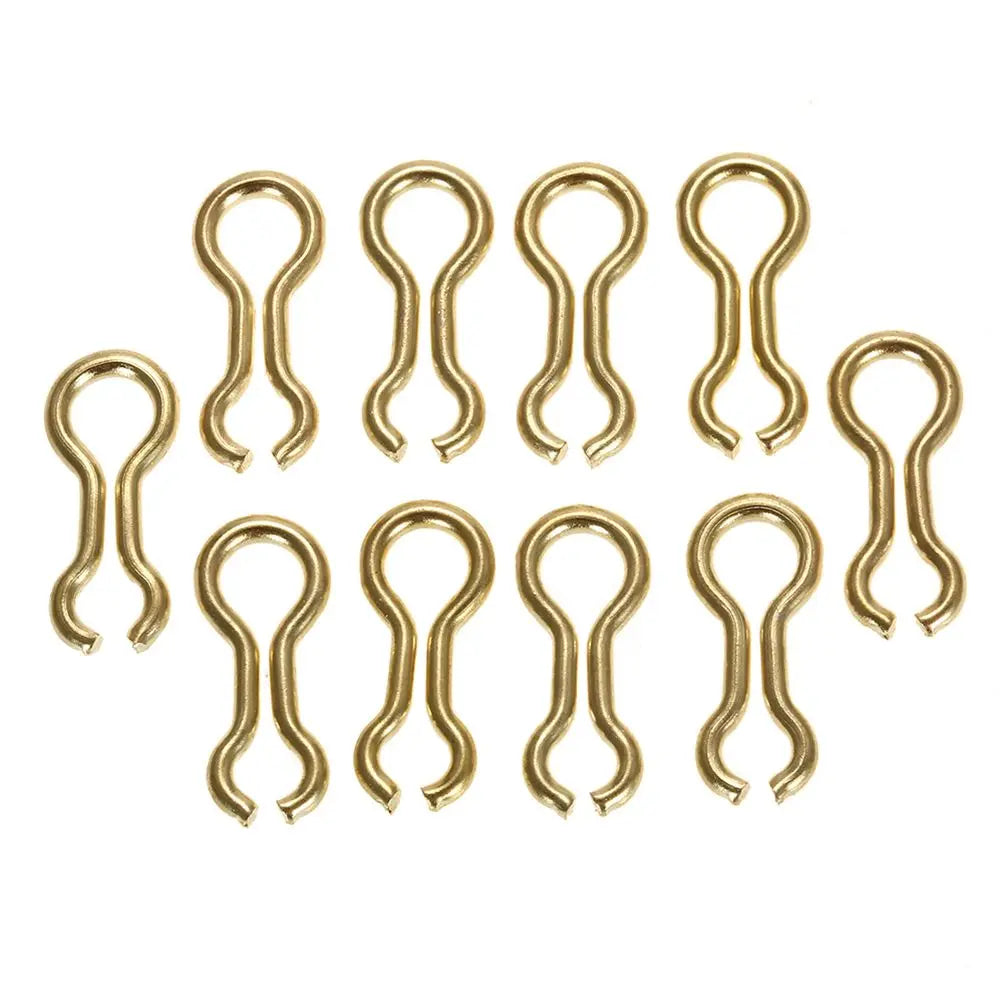 100pcs Fishing Snaps Connector Accessories Fishing Swivels Fast Link Mould Lead Loop Inserts Sinker Eyes Clip Tackle