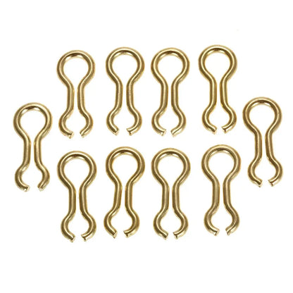 100pcs Fishing Snaps Connector Accessories Fishing Swivels Fast Link Mould Lead Loop Inserts Sinker Eyes Clip Tackle