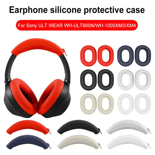 Replacement Silicone Ear Pads Cushion Cover Headphone Headsets EarPads Protective Case for Sony ULT WEAR WH-ULT900N WH-1000XM4