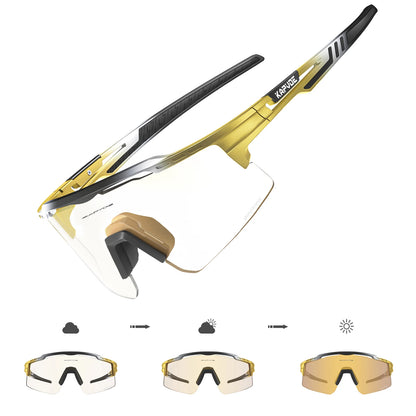 KAPVOE Woman Photochromic Sunglasses UV400 Bike Bicycle Glasses Men's Sports Cycling Eyewear Outdoor MTB Glasses Bike Goggles
