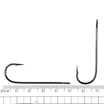 Wifreo 100PCS Aberdeen Long Shank Fish Hook Saltwater Fresh Water Fishing Hooks Sabiki Rig Streamer Fly Hook Size 16 to  2/0 3/0