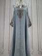 Muslim Abaya for Women Party Dresses Embroidery Long Robe Eid Ramadan Dubai Abayas Kaftan Arab Jalabiya Modest Vestidos Morocco