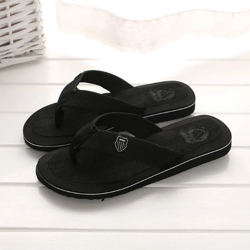 Flip-Flops For Men 2024 Summer Anti-Skid Breathable Home Outdoor Comfortable Slippers Daily Casual Men Flip-Flops Beach Slippers