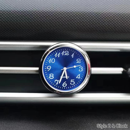 Car Clock Auto Watch Thermometer Hygrometer Home Automobiles Interior Decoration Ornament Automotive Clock In Car Accessories
