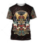 Japanese Harajuku Printed T Shirt For Men Fashion Samurai Mask Graphic T shirts Summer Leisure O-neck Pullover Oversized Topsy2k