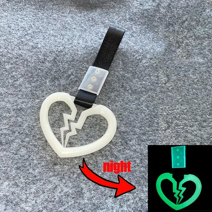JDM Tsurikawa Heart Ring Car Tow Belt Train Bus Handle Hand Strap Drift Charm Strap Drift Auto Accessories Car Styling Bradn New